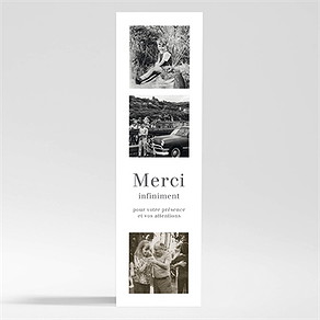 Remerciement décès memento marque-page