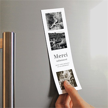 Remerciement décès memento marque-page - Mise en situation