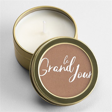 Bougie mariage pur kraft