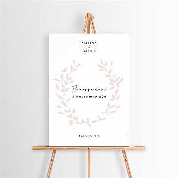 Panneau bienvenue médaillon