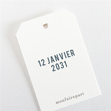 Etiquette mariage integral - Dos de l'étiquette