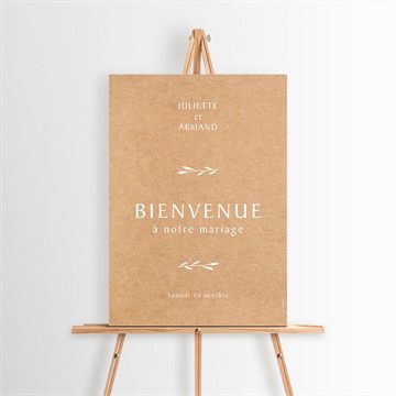 Panneau bienvenue bohème écolo