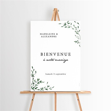 Panneau bienvenue a l'ombre de l'olivier - Mise en situation