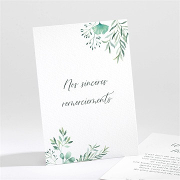 Remerciement décès destinée portrait