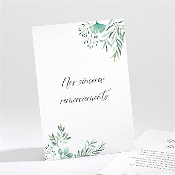 Remerciement décès destinée portrait