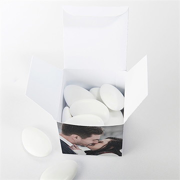 Boîte de dragées mariage integral - Intérieur de la boîte