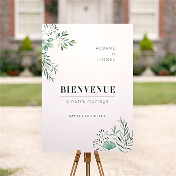 Panneau bienvenue let love grow ! - Mise en situation