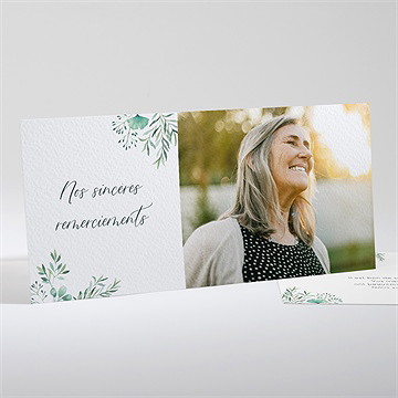 Remerciement décès destinée paysage