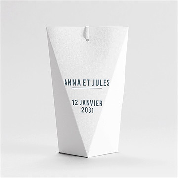 Boîte de dragées mariage integral étui - Dos de la boîte