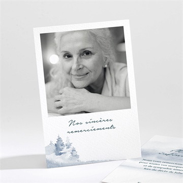 Remerciement décès a jamais portrait