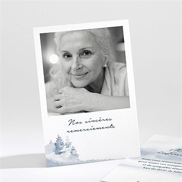 Remerciement décès a jamais portrait