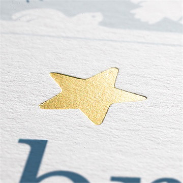 Faire-part communion vertige dorure - Marquage à chaud OR