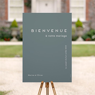 Panneau bienvenue confiance