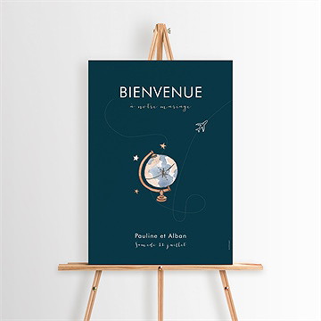 Panneau bienvenue notre passeport