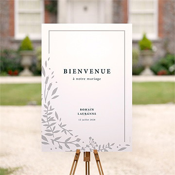 Panneau bienvenue en relief - Mise en situation