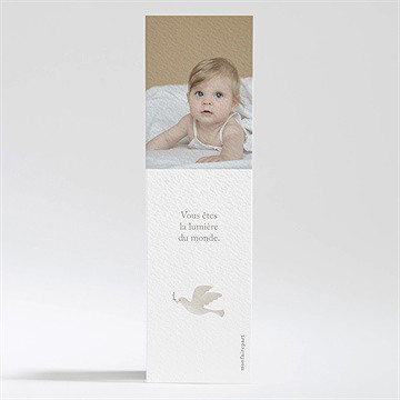 Signet baptême la jungle - Dos du faire-part