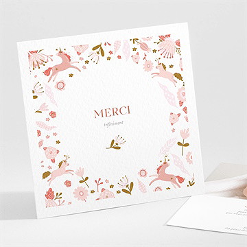 Remerciement naissance licornes