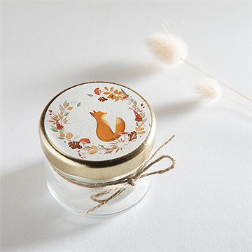 Sticker naissance mon beau renard - Mise en situation