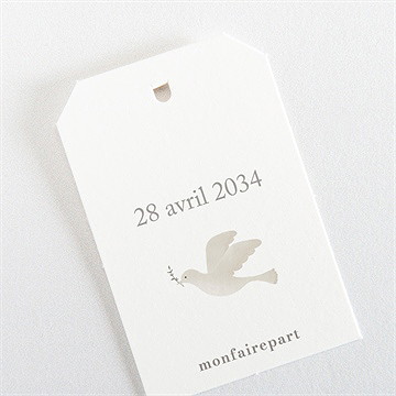 Etiquette baptême la jungle - Dos de l'étiquette