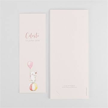 Faire-part naissance en equilibre photomaton - Dos du faire-part