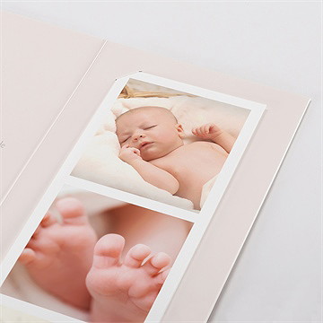 Faire-part naissance en equilibre photomaton - Détail du faire-part