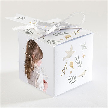 Boîte de dragées communion en vérité - Dos de la boîte