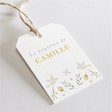 Etiquette baptême vers le beau