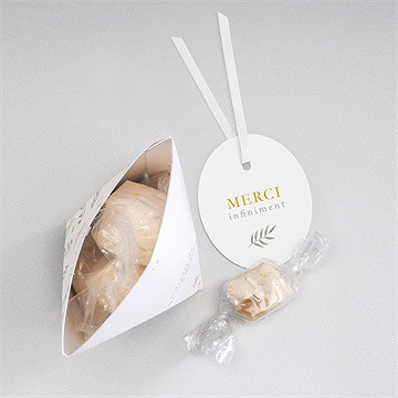 Boîte de dragées communion en vérité étui - Intérieur de la boîte