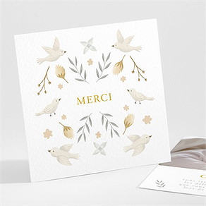 Remerciement baptême vers le beau