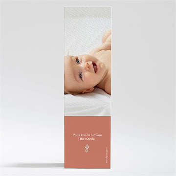 Signet baptême florilège - Dos du signet