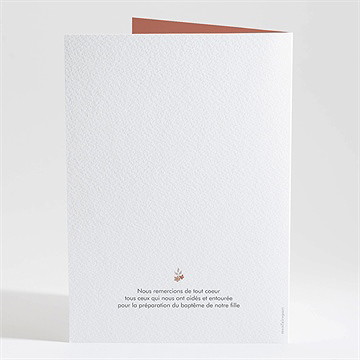 Livret de messe baptême florilège - Dos du livret