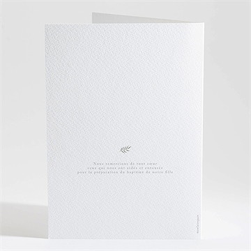 Livret de messe baptême vers le beau - Dos du livret