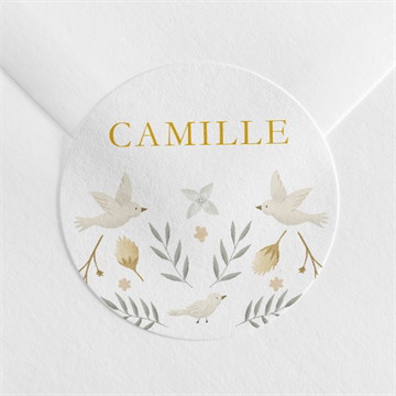 Sticker baptême vers le beau