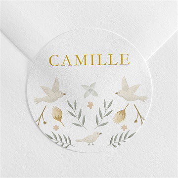 Sticker baptême vers le beau