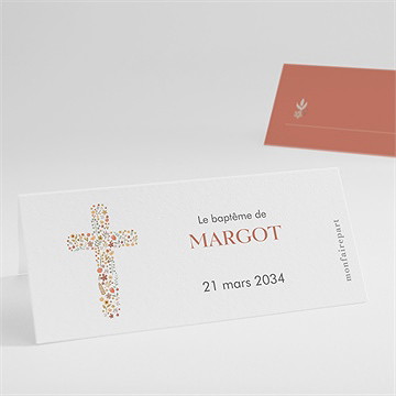 Marque-place baptême florilège