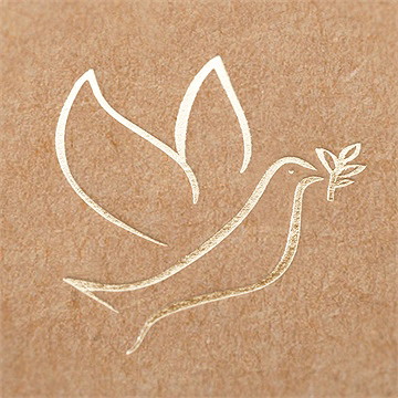 Faire-part communion illuminations dorure - Détail du faire-part