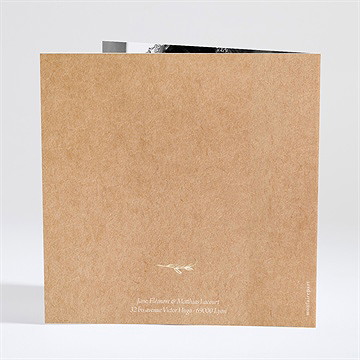 Faire-part communion illuminations dorure - Dos du faire-part