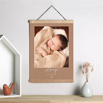 Affiche naissance paisible - Mise en situation