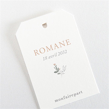 Etiquette baptême tout en joie - Dos de l'étiquette