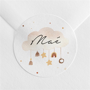 Sticker naissance mon nuage