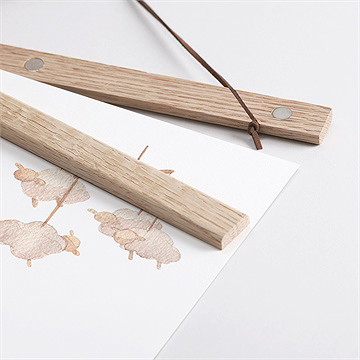 Affiche naissance mon lion en peluche - Détail des supports en bois