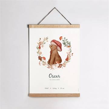 Affiche naissance forêt
