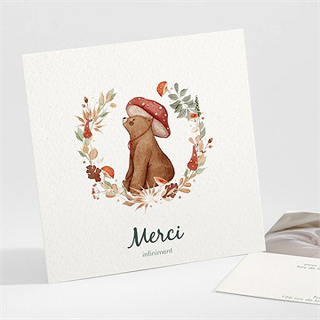 Remerciement naissance forêt