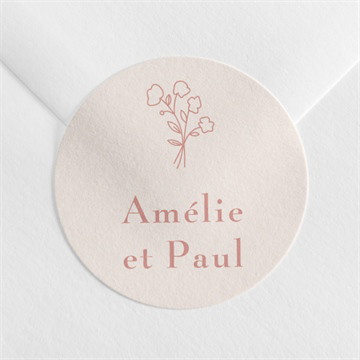Sticker mariage tendre capsule étiquette