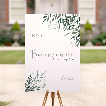 Panneau bienvenue jolie annonce champêtre