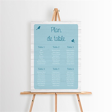 Plan de table baptême noeud et croix