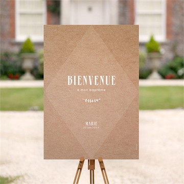 Panneau bienvenue pele mele photo sticker