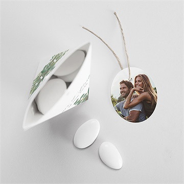 Boîte de dragées mariage notre evidence étui - Intérieur de la boîte