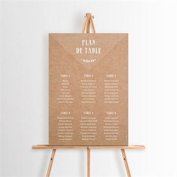 Plan de table baptême pele mele photo sticker