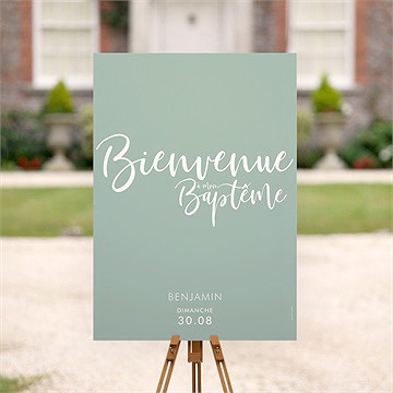 Panneau bienvenue jeu de mots - Mise en situation